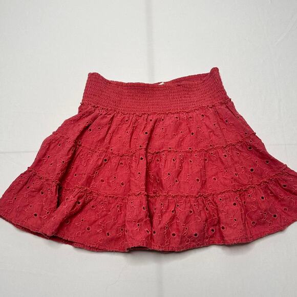 American Eagle Women’s Size Medium Vintage Watermelon Layered Flattering Skirt - Picture 5 of 5